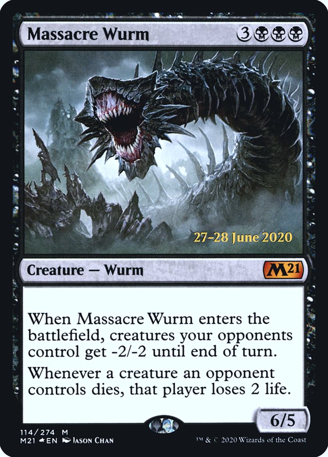 Massacre Wurm  [Core Set 2021 Prerelease Promos] | The Time Vault CA