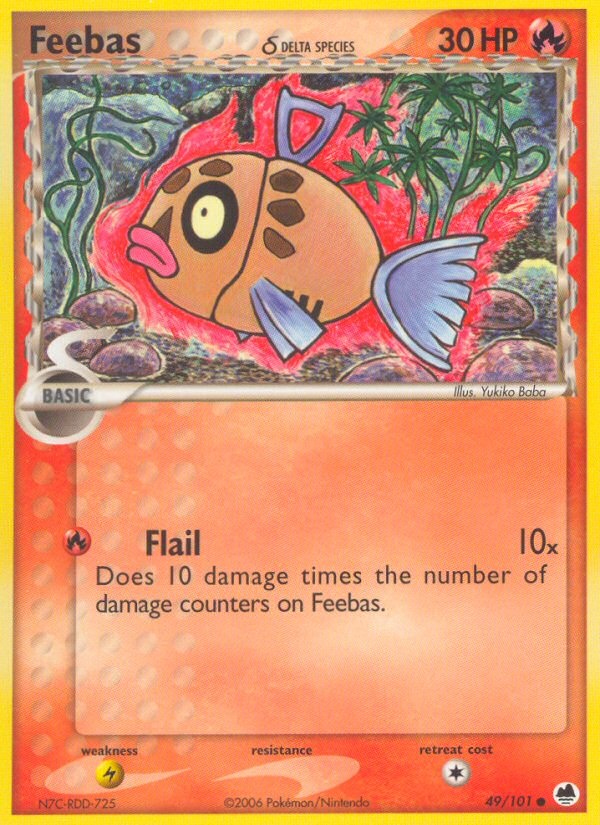 Feebas (49/101) (Delta Species) [EX: Dragon Frontiers] | The Time Vault CA