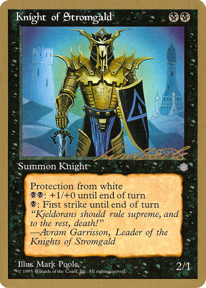 Knight of Stromgald (Leon Lindback) [Pro Tour Collector Set] | The Time Vault CA