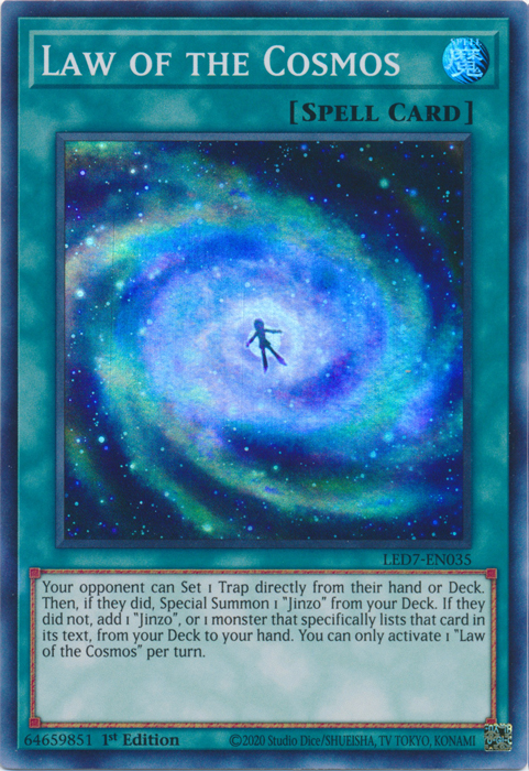 Law of the Cosmos [LED7-EN035] Super Rare | The Time Vault CA