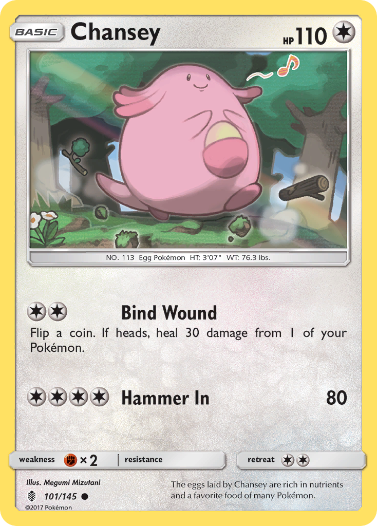 Chansey (101/145) [Sun & Moon: Guardians Rising] | The Time Vault CA