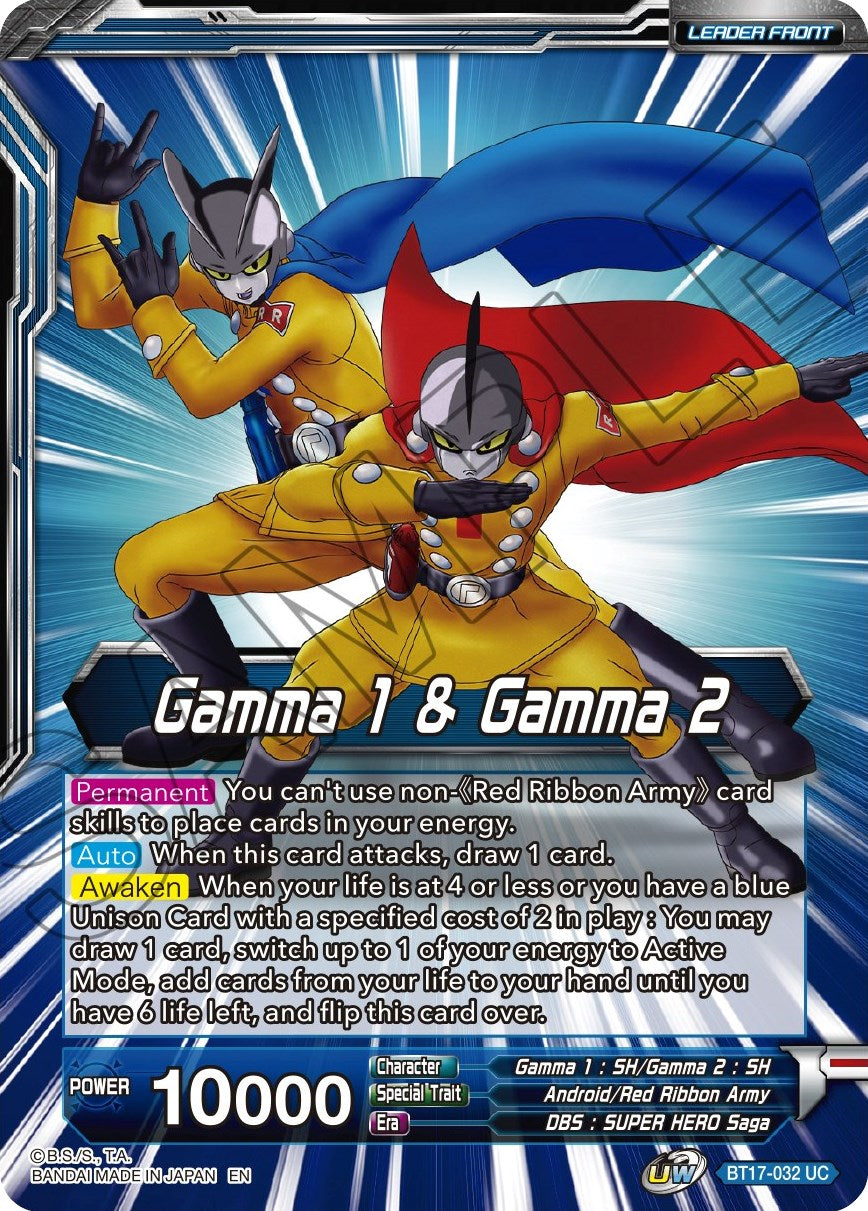 Gamma 1 & Gamma 2 // Gamma 1 & Gamma 2, Newfound Foes (BT17-032) [Ultimate Squad Prerelease Promos] | The Time Vault CA