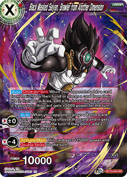 Black Masked Saiyan, Brawler from Another Dimension (Super Rare) [BT13-004] | The Time Vault CA