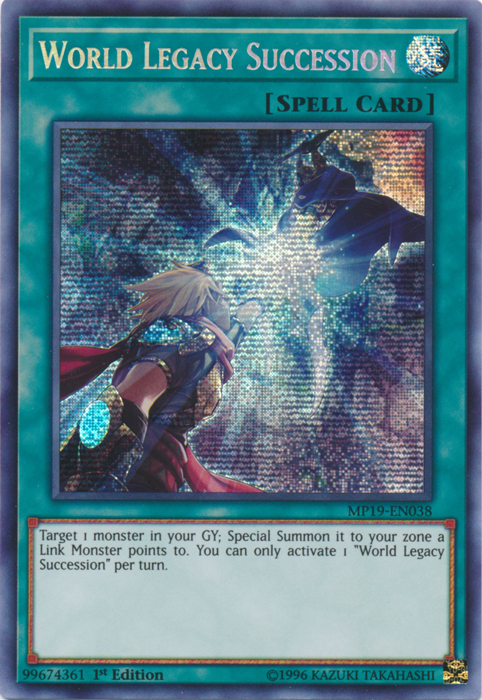 World Legacy Succession [MP19-EN038] Prismatic Secret Rare | The Time Vault CA