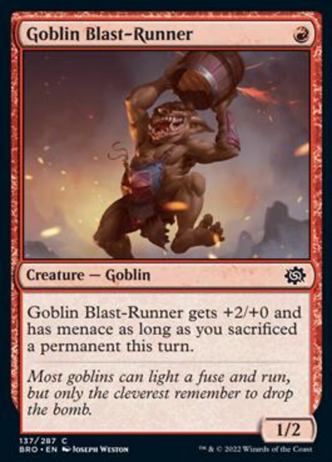 Goblin Blast-Runner [The Brothers' War] | The Time Vault CA