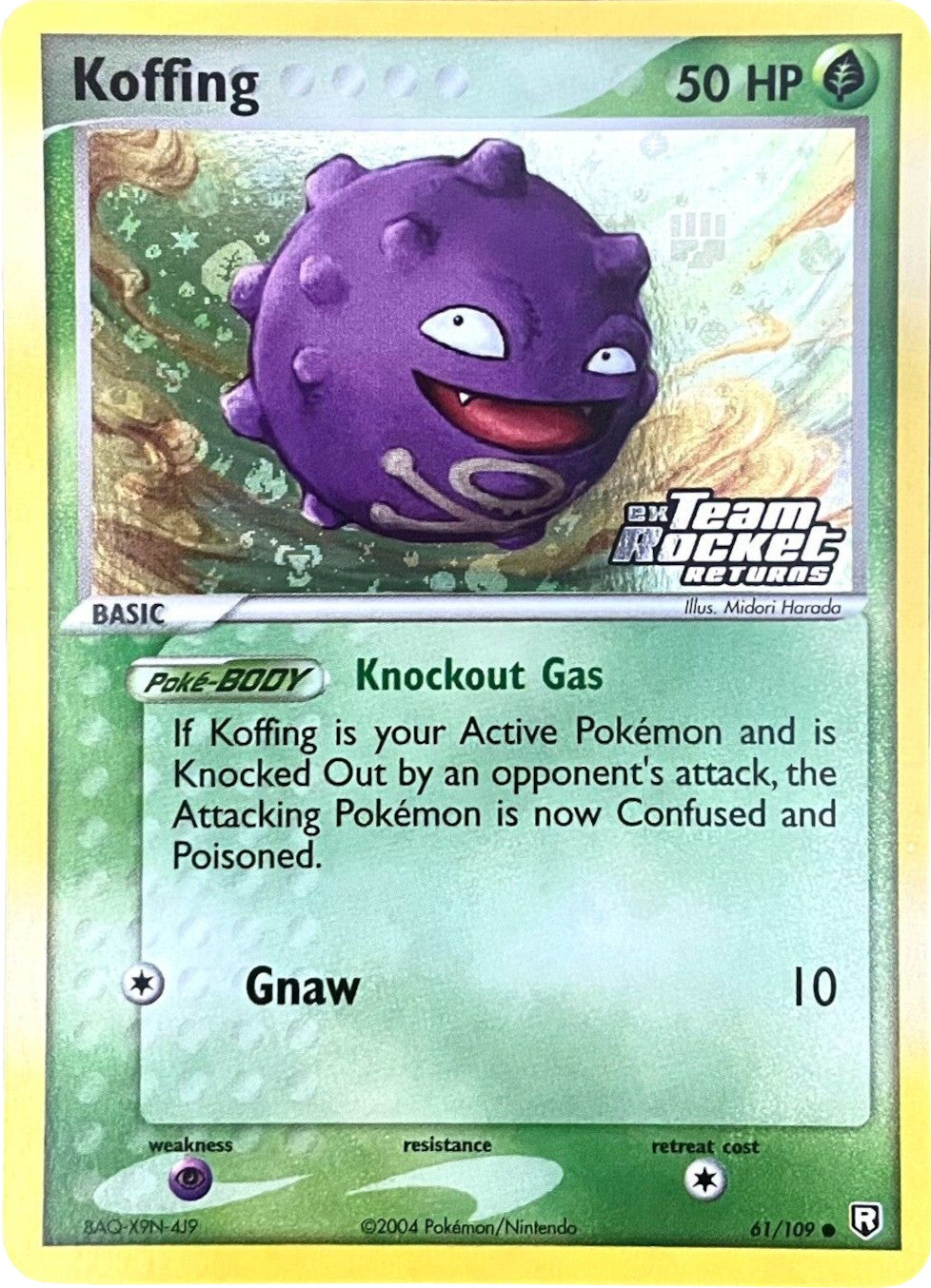 Koffing (61/109) (Stamped) [EX: Team Rocket Returns] | The Time Vault CA