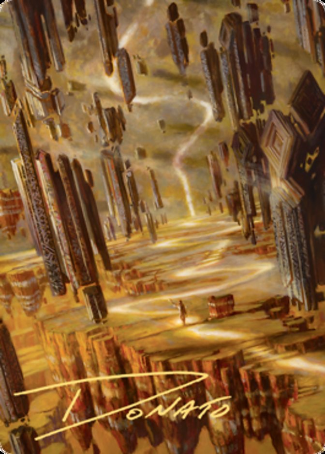 Brightclimb Pathway Art Card (Gold-Stamped Signature) [Zendikar Rising Art Series] | The Time Vault CA