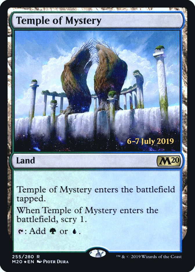 Temple of Mystery  [Core Set 2020 Prerelease Promos] | The Time Vault CA