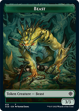 Beast // Beast Double-Sided Token [Starter Commander Decks] | The Time Vault CA