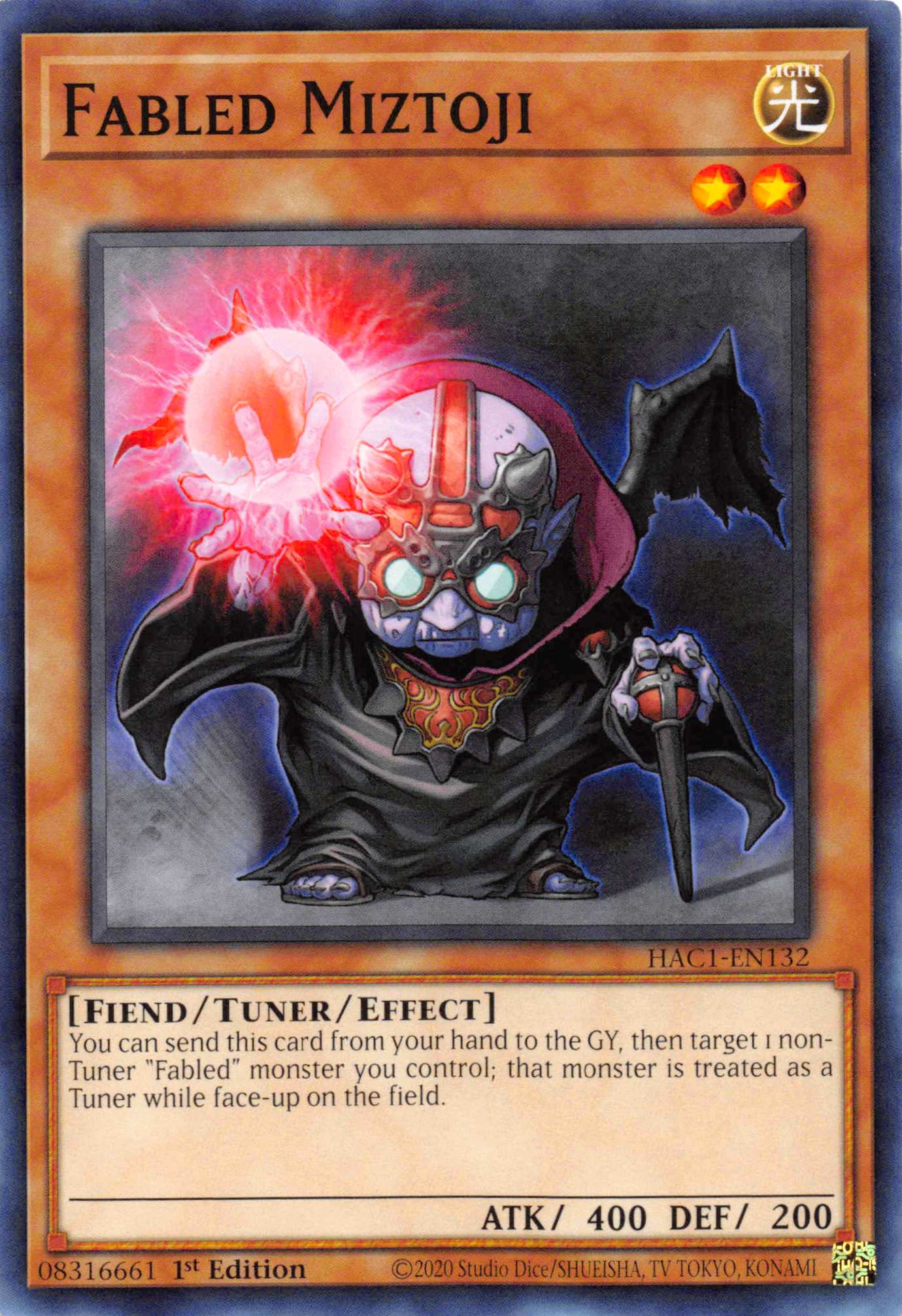Fabled Miztoji (Duel Terminal) [HAC1-EN132] Parallel Rare | The Time Vault CA