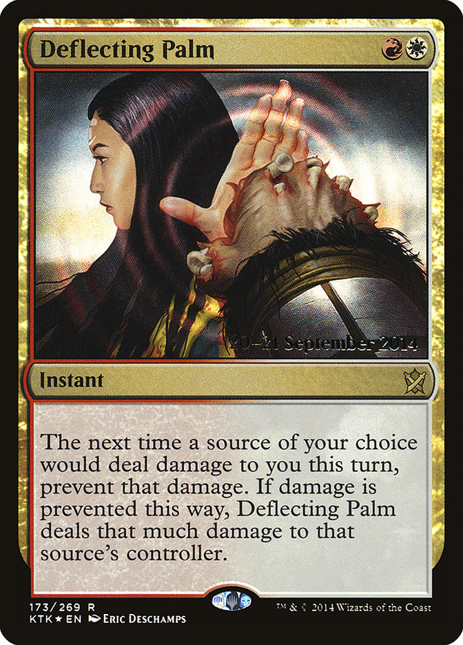 Deflecting Palm  [Khans of Tarkir Prerelease Promos] | The Time Vault CA