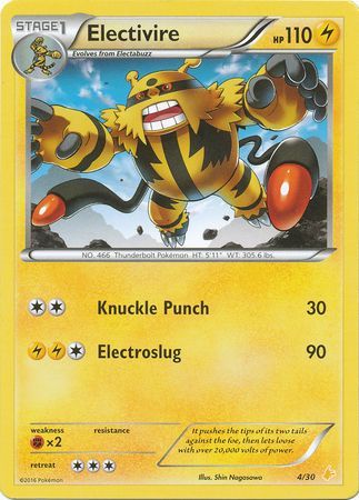 Electivire (4/30) [XY: Trainer Kit 3 - Pikachu Libre] | The Time Vault CA