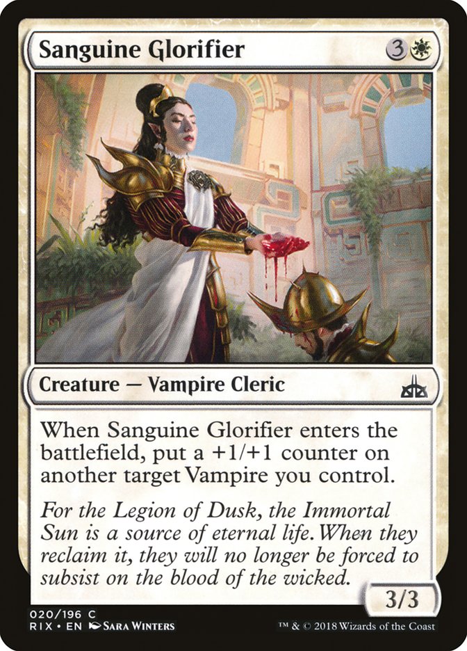 Sanguine Glorifier [Rivals of Ixalan] | The Time Vault CA