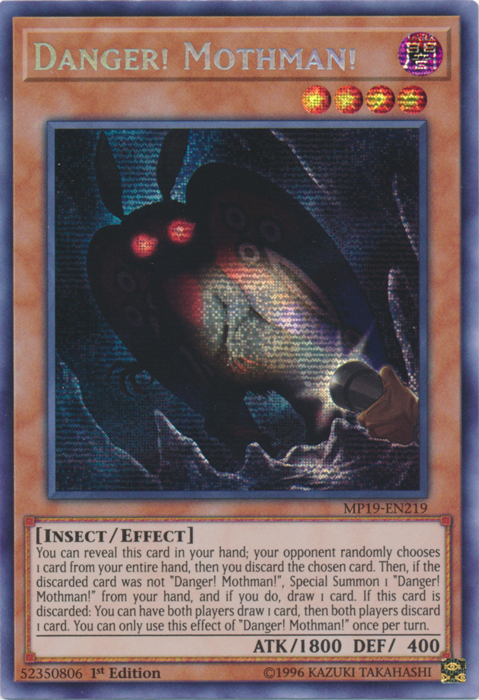 Danger! Mothman! [MP19-EN219] Prismatic Secret Rare | The Time Vault CA