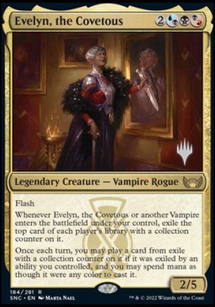 Evelyn, the Covetous (Promo Pack) [Streets of New Capenna Promos] | The Time Vault CA