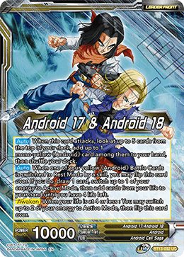 Android 17 & Android 18 // Android 17 & Android 18, Harbingers of Calamity (Uncommon) [BT13-092] | The Time Vault CA