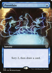 Preordain (Extended Art) [Commander Legends] | The Time Vault CA