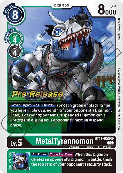 MetalTyrannomon [BT11-055] [Dimensional Phase Pre-Release Promos] | The Time Vault CA