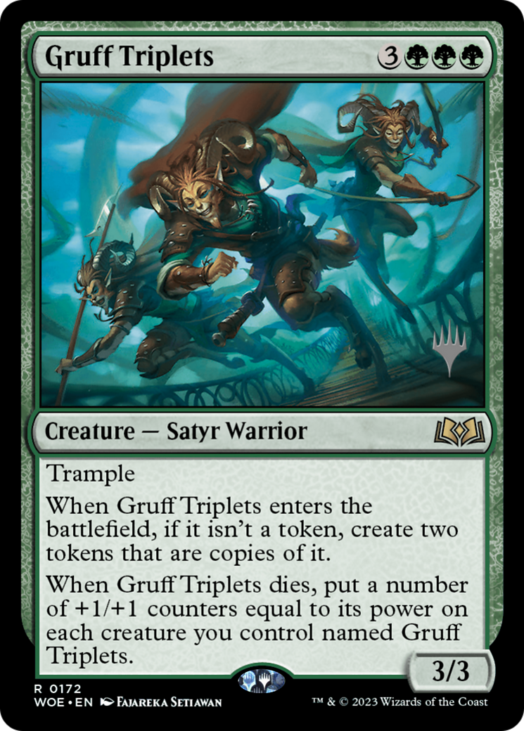 Gruff Triplets (Promo Pack) [Wilds of Eldraine Promos] | The Time Vault CA