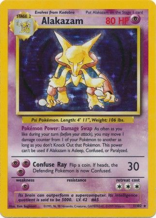 Alakazam (1/102) [Base Set Unlimited] | The Time Vault CA