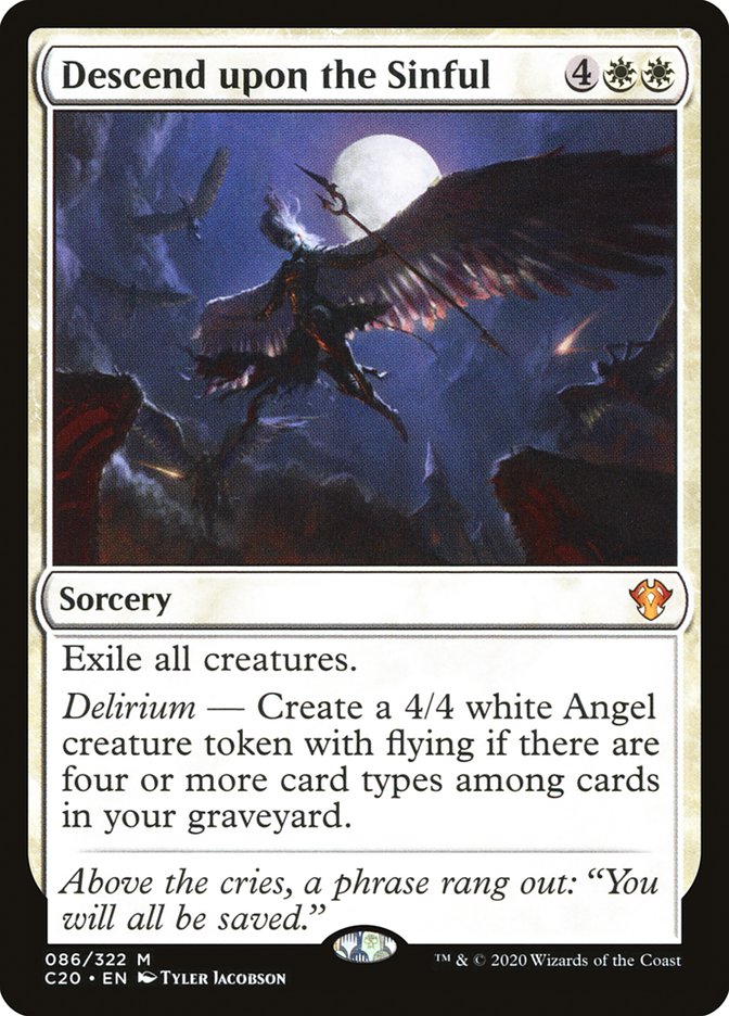 Descend upon the Sinful [Commander 2020] | The Time Vault CA