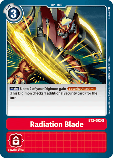 Radiation Blade [BT2-092] [Release Special Booster Ver.1.0] | The Time Vault CA