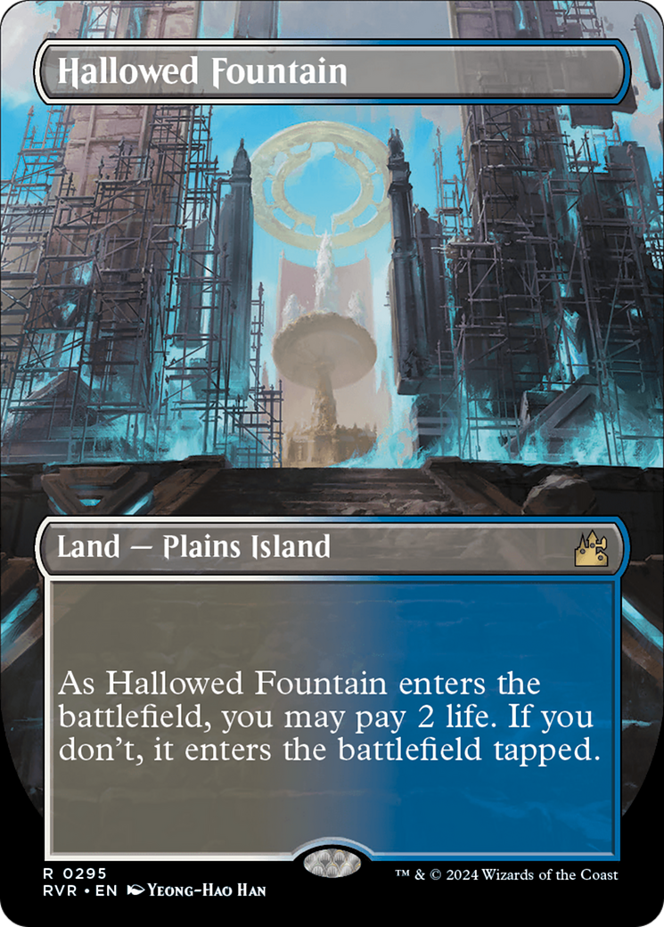 Hallowed Fountain (Borderless) [Ravnica Remastered] | The Time Vault CA