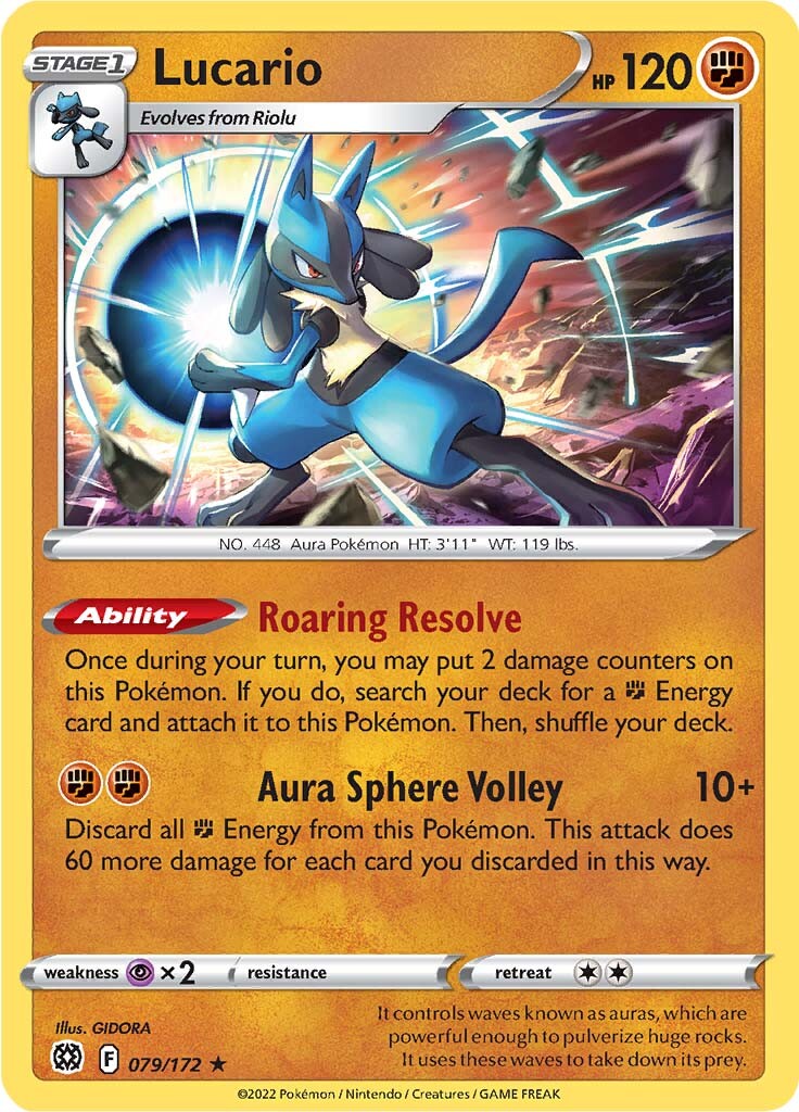 Lucario (079/172) [Sword & Shield: Brilliant Stars] | The Time Vault CA