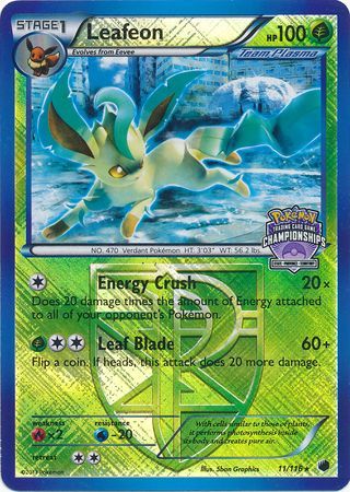 Leafeon (11/116) (States Championship Promo) [Black & White: Plasma Freeze] | The Time Vault CA