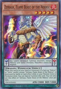Zefraxa, Flame Beast of the Nekroz [CROS-ENAE1] Super Rare | The Time Vault CA