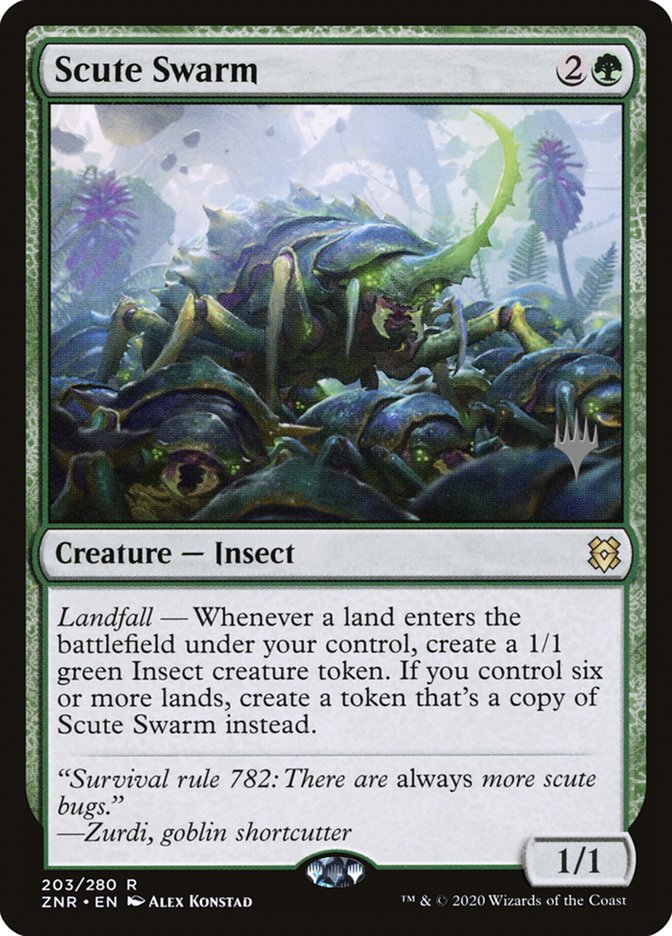 Scute Swarm (Promo Pack) [Zendikar Rising Promos] | The Time Vault CA