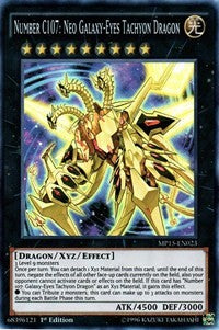 Number C107: Neo Galaxy-Eyes Tachyon Dragon [MP15-EN023] Super Rare | The Time Vault CA