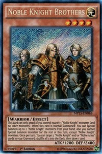 Noble Knight Brothers [MP15-EN046] Secret Rare | The Time Vault CA