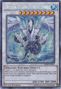 Trishula, Dragon of the Ice Barrier [HSRD-EN052] Secret Rare | The Time Vault CA