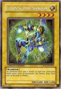 Elemental HERO Sparkman [EHC2-EN001] Secret Rare | The Time Vault CA