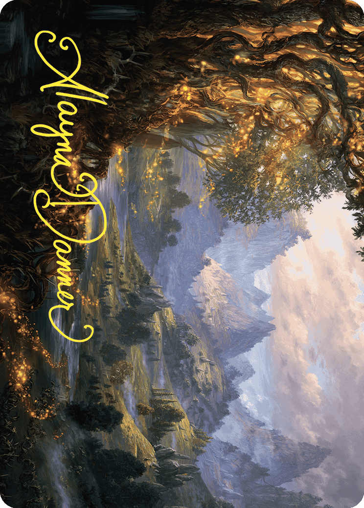 Evolving Wilds Art Card (Gold-Stamped Signature) [Wilds of Eldraine Art Series] | The Time Vault CA