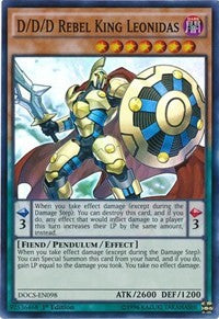 D/D/D Rebel King Leonidas [DOCS-EN098] Super Rare | The Time Vault CA