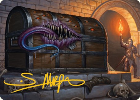 Mimic Art Card (Gold-Stamped Signature) [Dungeons & Dragons: Adventures in the Forgotten Realms Art Series] | The Time Vault CA