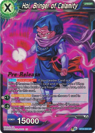 Hoi, Bringer of Calamity (BT14-034) [Cross Spirits Prerelease Promos] | The Time Vault CA