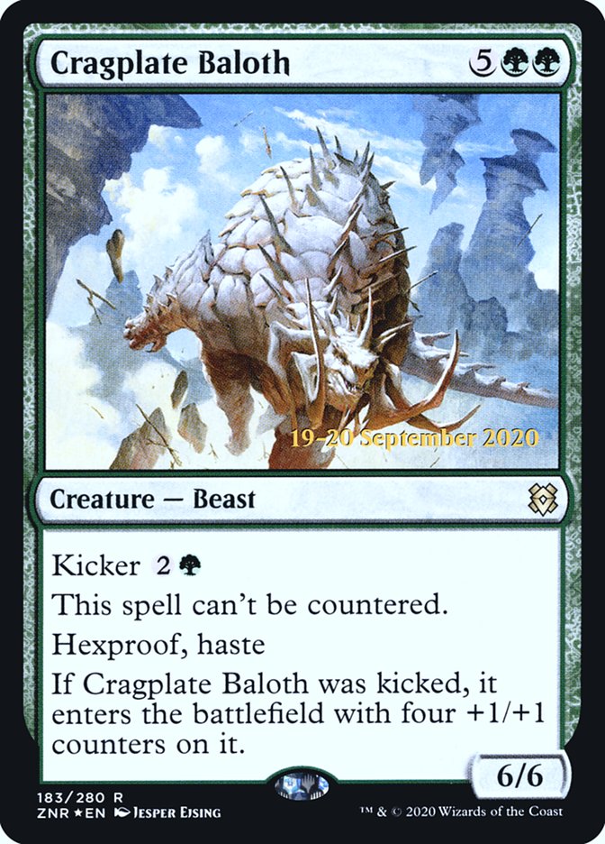 Cragplate Baloth  [Zendikar Rising Prerelease Promos] | The Time Vault CA