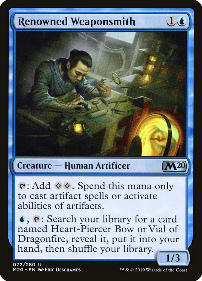 Renowned Weaponsmith [Core Set 2020] | The Time Vault CA