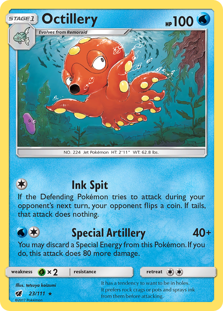 Octillery (23/111) [Sun & Moon: Crimson Invasion] | The Time Vault CA