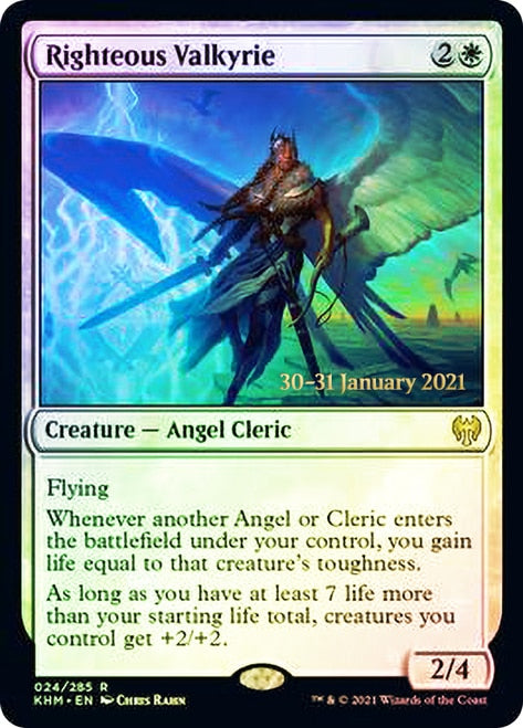 Righteous Valkyrie  [Kaldheim Prerelease Promos] | The Time Vault CA
