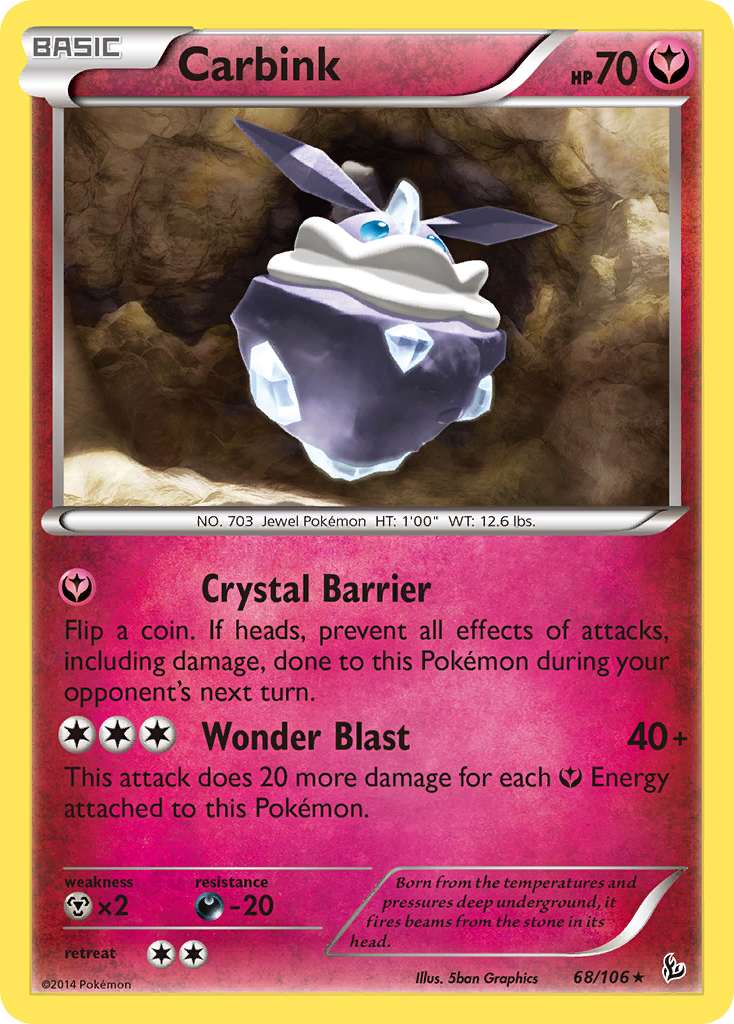 Carbink (68/106) (Theme Deck Exclusive) [XY: Flashfire] | The Time Vault CA