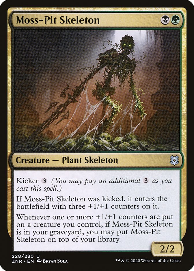 Moss-Pit Skeleton [Zendikar Rising] | The Time Vault CA