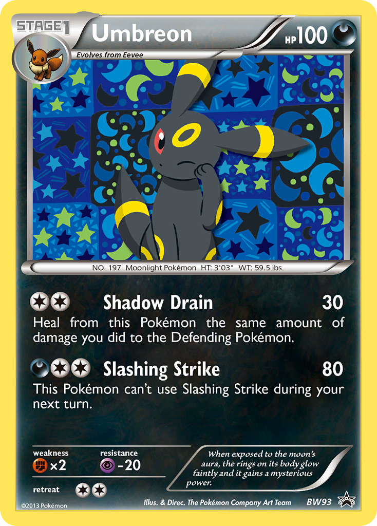 Umbreon (BW93) [Black & White: Black Star Promos] | The Time Vault CA