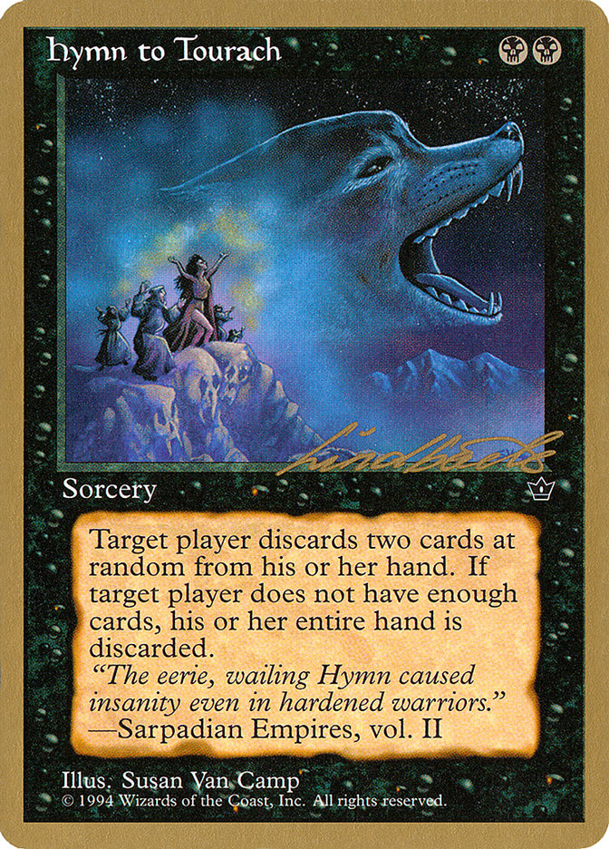 Hymn to Tourach (Wolf) (Leon Lindback) [Pro Tour Collector Set] | The Time Vault CA