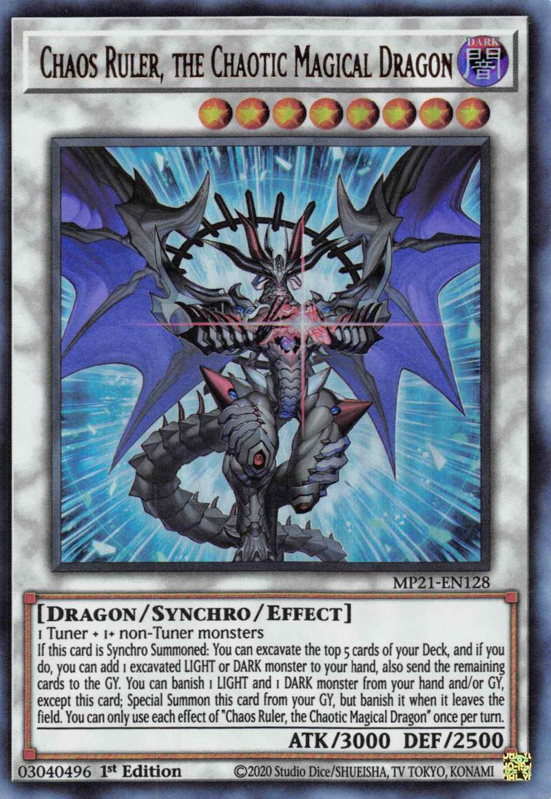 Chaos Ruler, the Chaotic Magical Dragon [MP21-EN128] Ultra Rare | The Time Vault CA