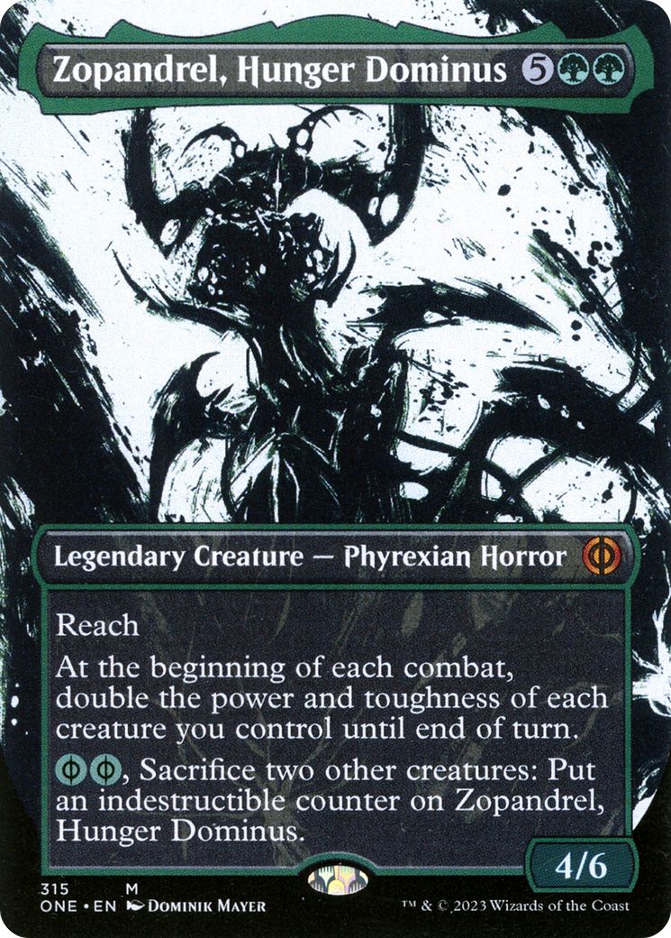 Zopandrel, Hunger Dominus (Borderless Ichor) [Phyrexia: All Will Be One] | The Time Vault CA