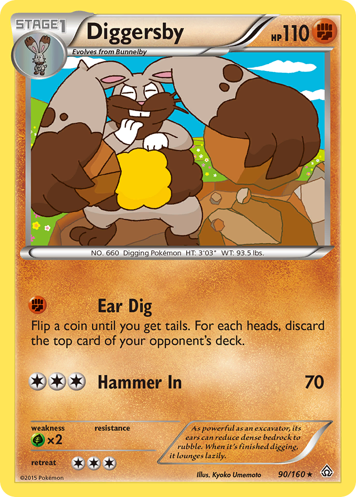 Diggersby (90/160) [XY: Primal Clash] | The Time Vault CA